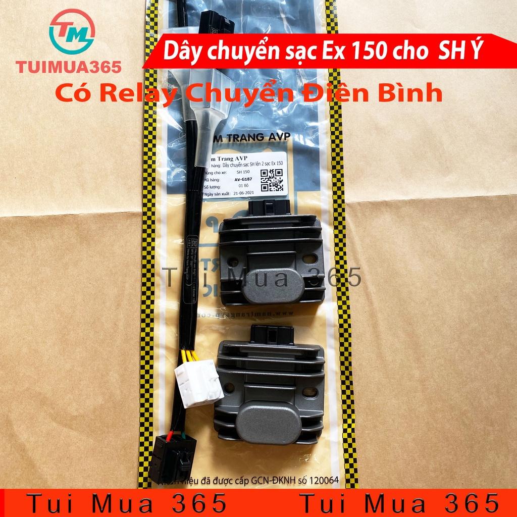 Combo Bộ dây chuyển lên 2 cục sạc Exciter 150 cho SH Ý