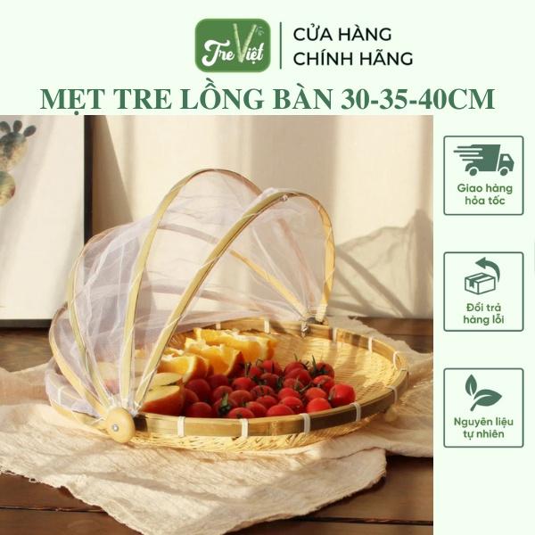 Mẹt Tre Lồng Bàn/ Mẹt Lồng Bàn Đậy Đồ Ăn Tránh Bụi/ Ruồi Muỗi - Bamboo Food Storage Tray With Cover