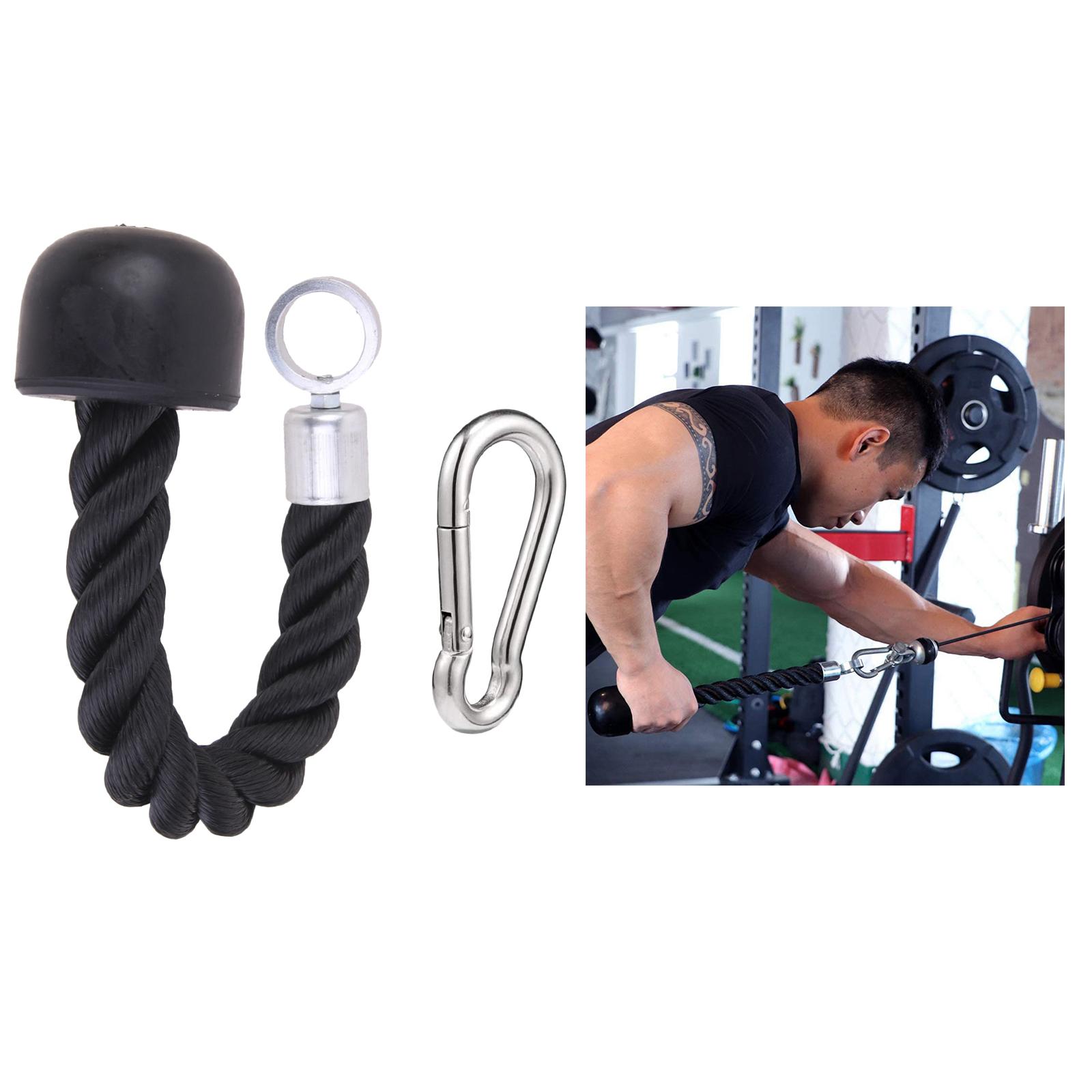 Tay cầm một vòng ròng rọc buộc cho dây cơ tam đầu kéo xuống thiết bị đào tạo tập thể dục cơ bắp tập hợp Color: Blue