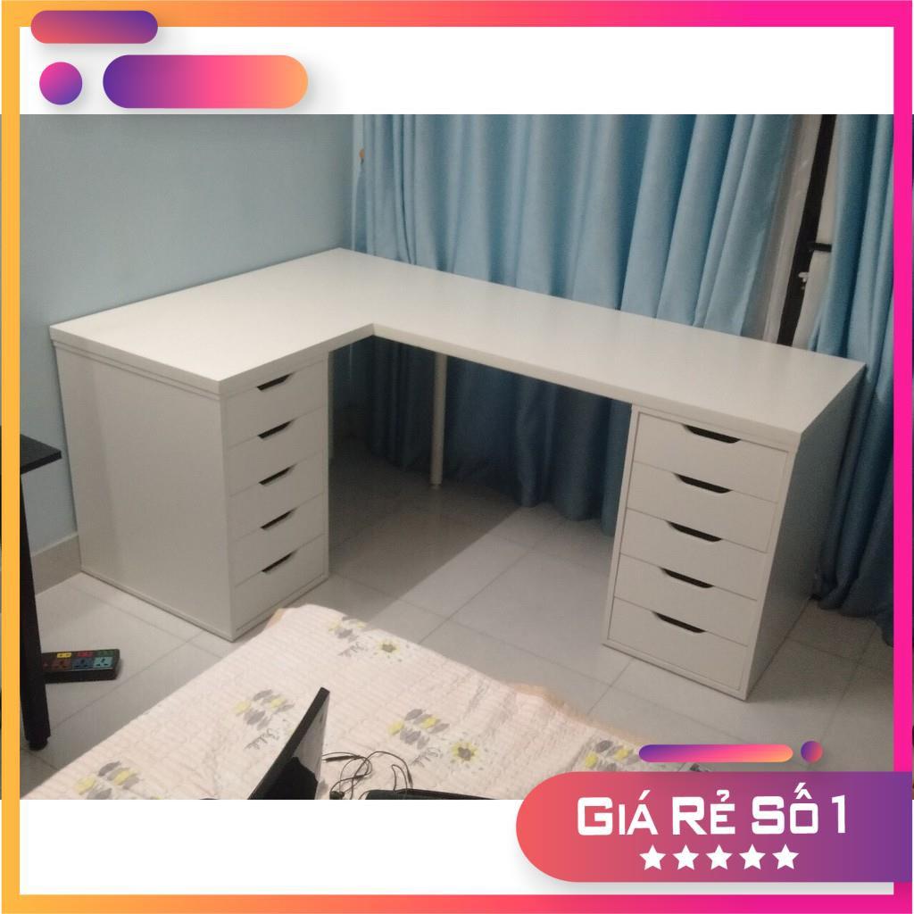 Bàn làm việc chữ L phong cách Ikea hiện đại - Bàn làm việc cao cấp - Bàn Siêu Hót- chống xước chống nước