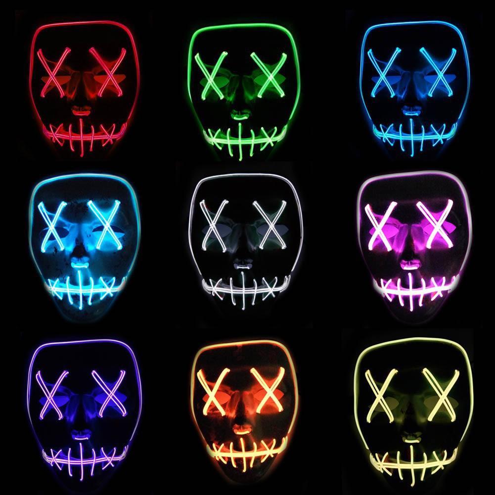 Mặt nạ Thanh trừng có đèn LED hóa trang Halloween-j42 mã số SP UH1671