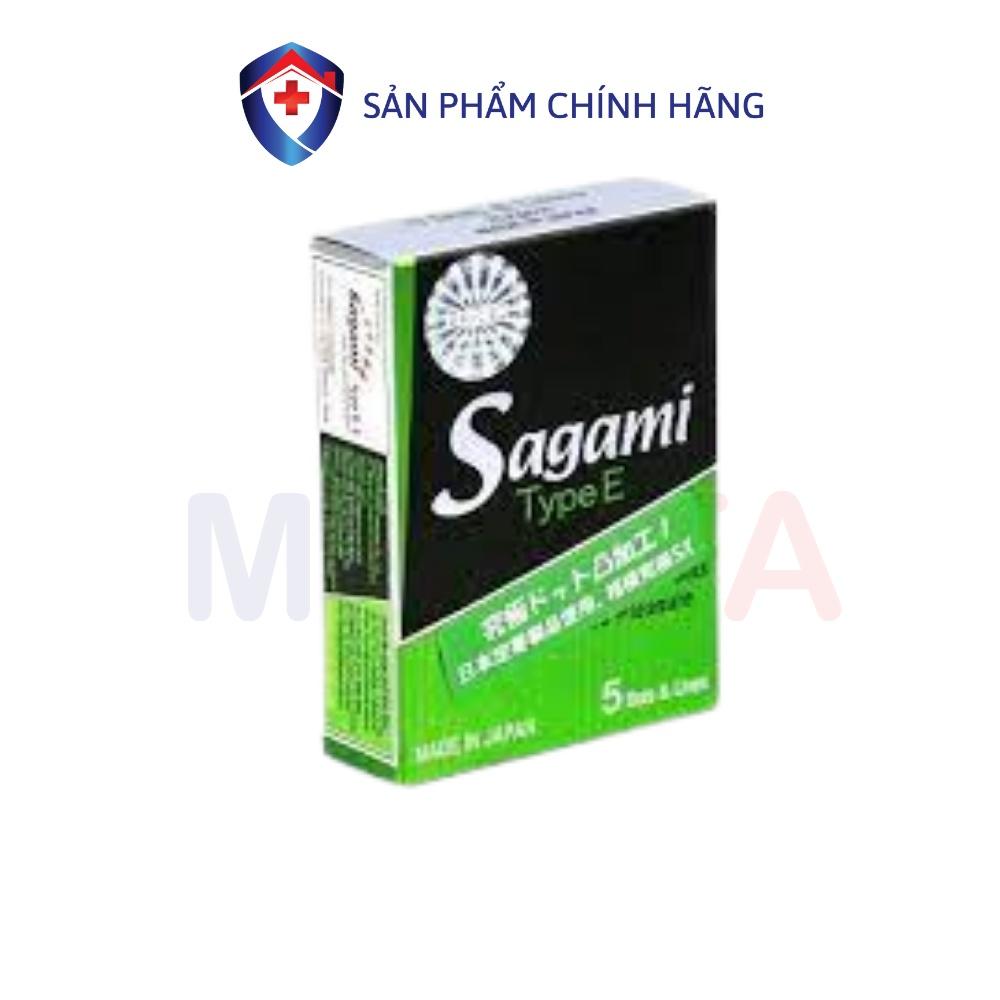 Bao cao su Sagami Type E gân gai thiết kế một lần thắt, Hộp 5 cái