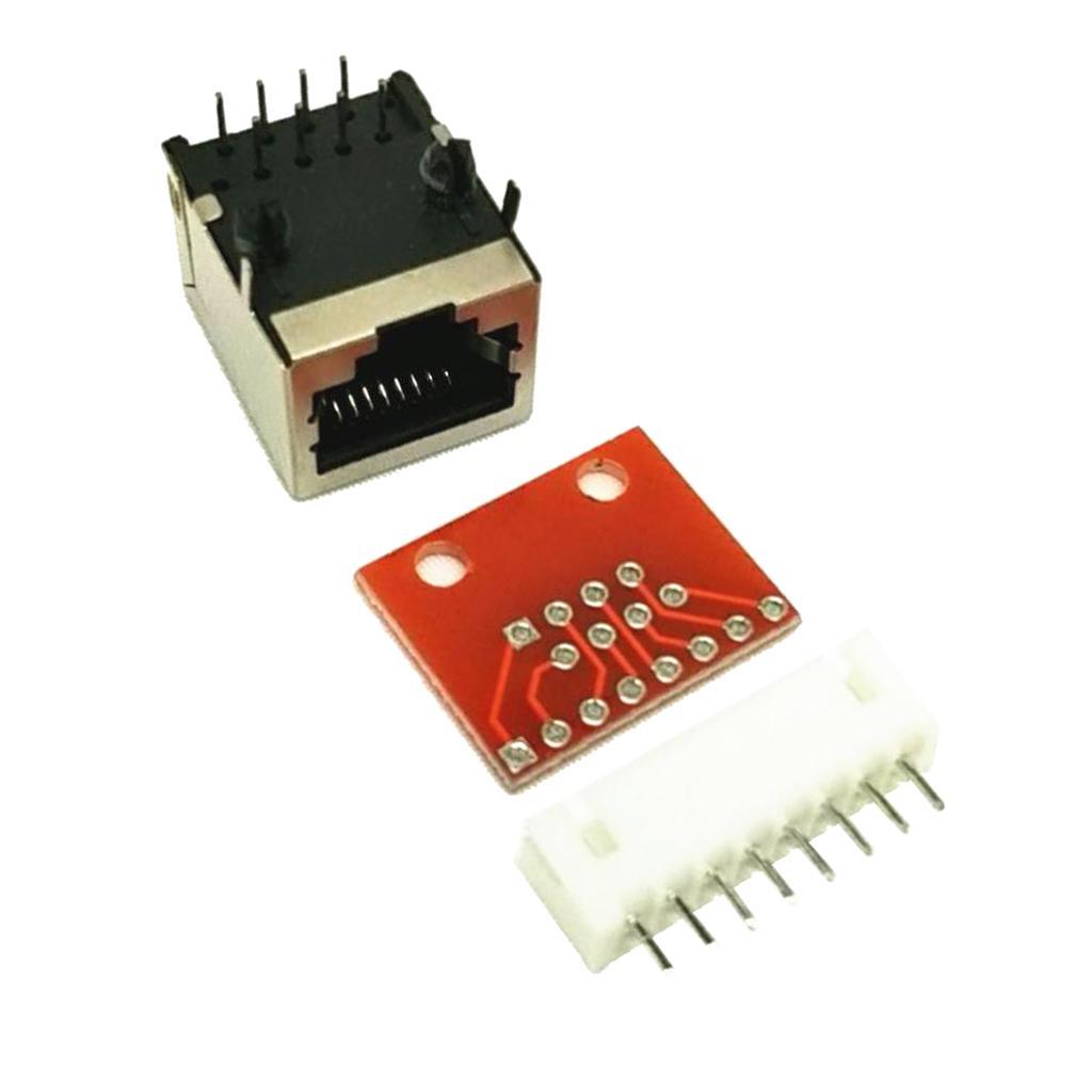 2x Starter Board Kit Check Ethernet PCB Rj45 Connector Terminals Electrical Installation Kits
