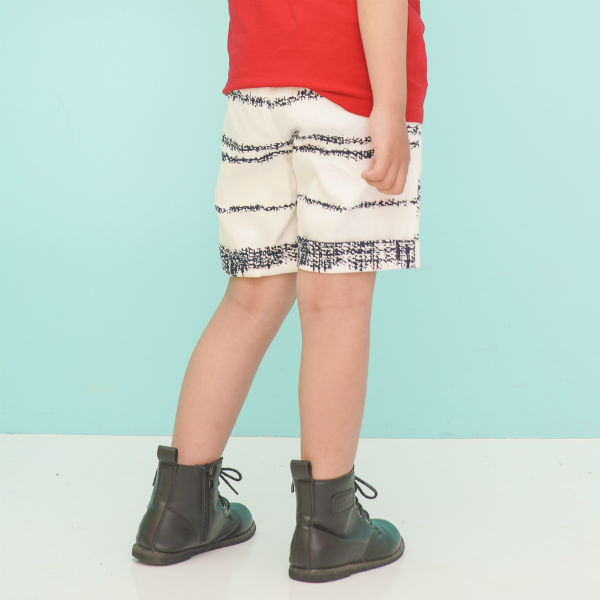 Quần Shorts Bé Trai Sọc Ugether UKID221 - Trắng