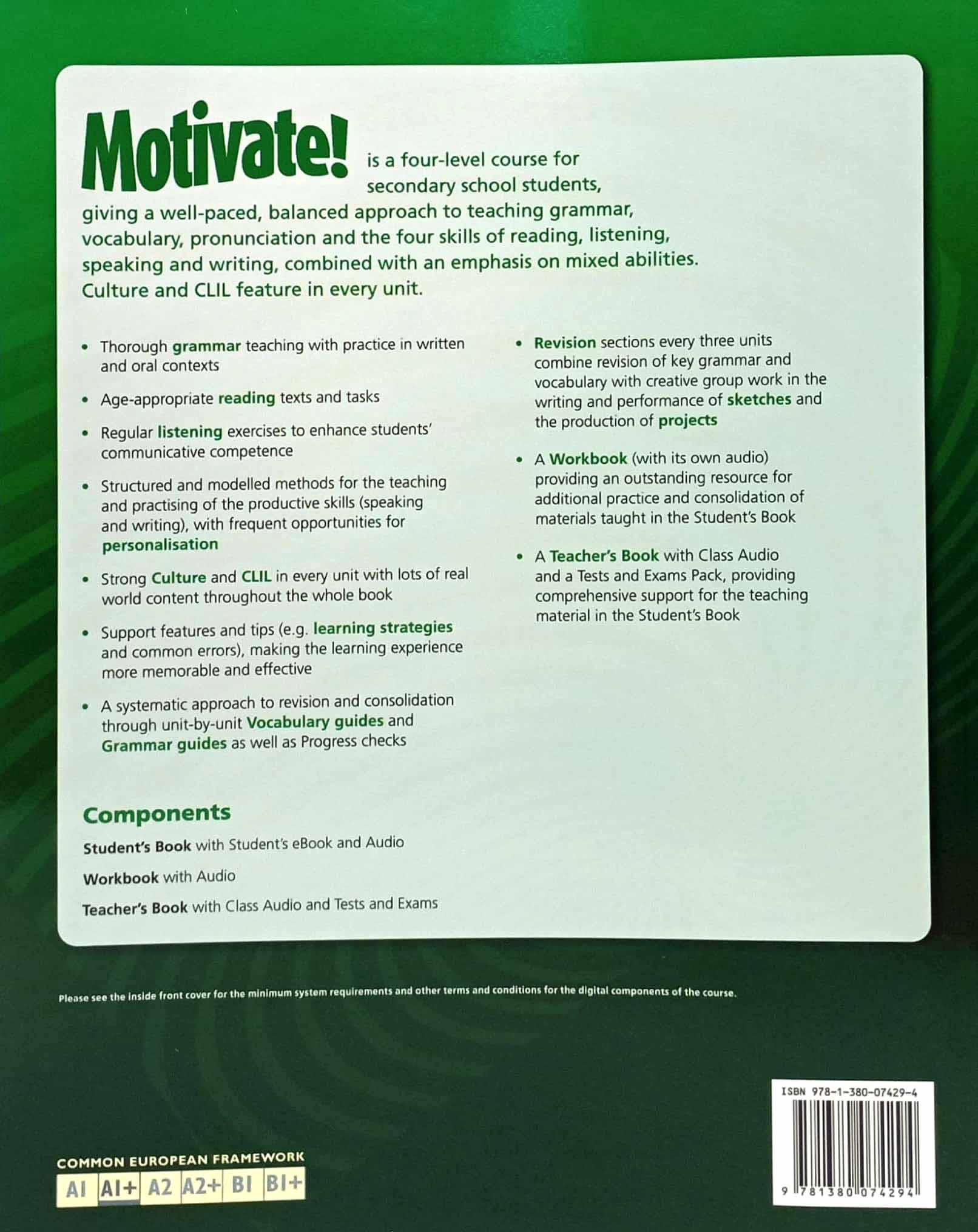 Motivate! 1 Student's Book Pack