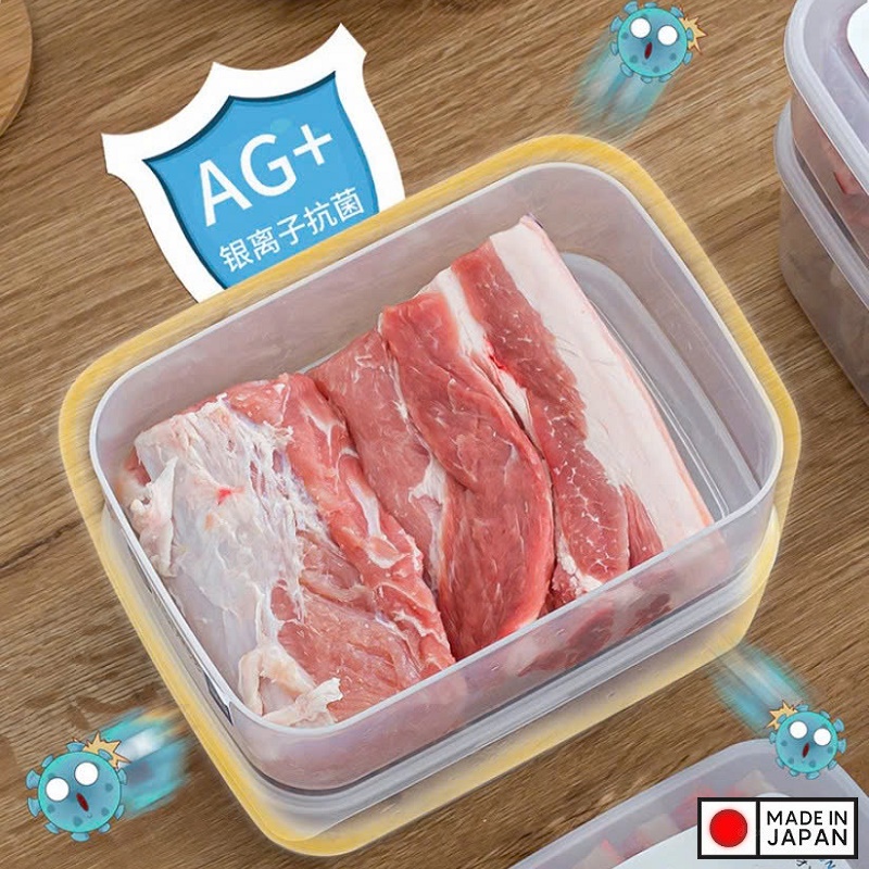 Hộp đựng thực phẩm kháng khuẩn Ag+ - Hàng Nội Địa Nhật Bản