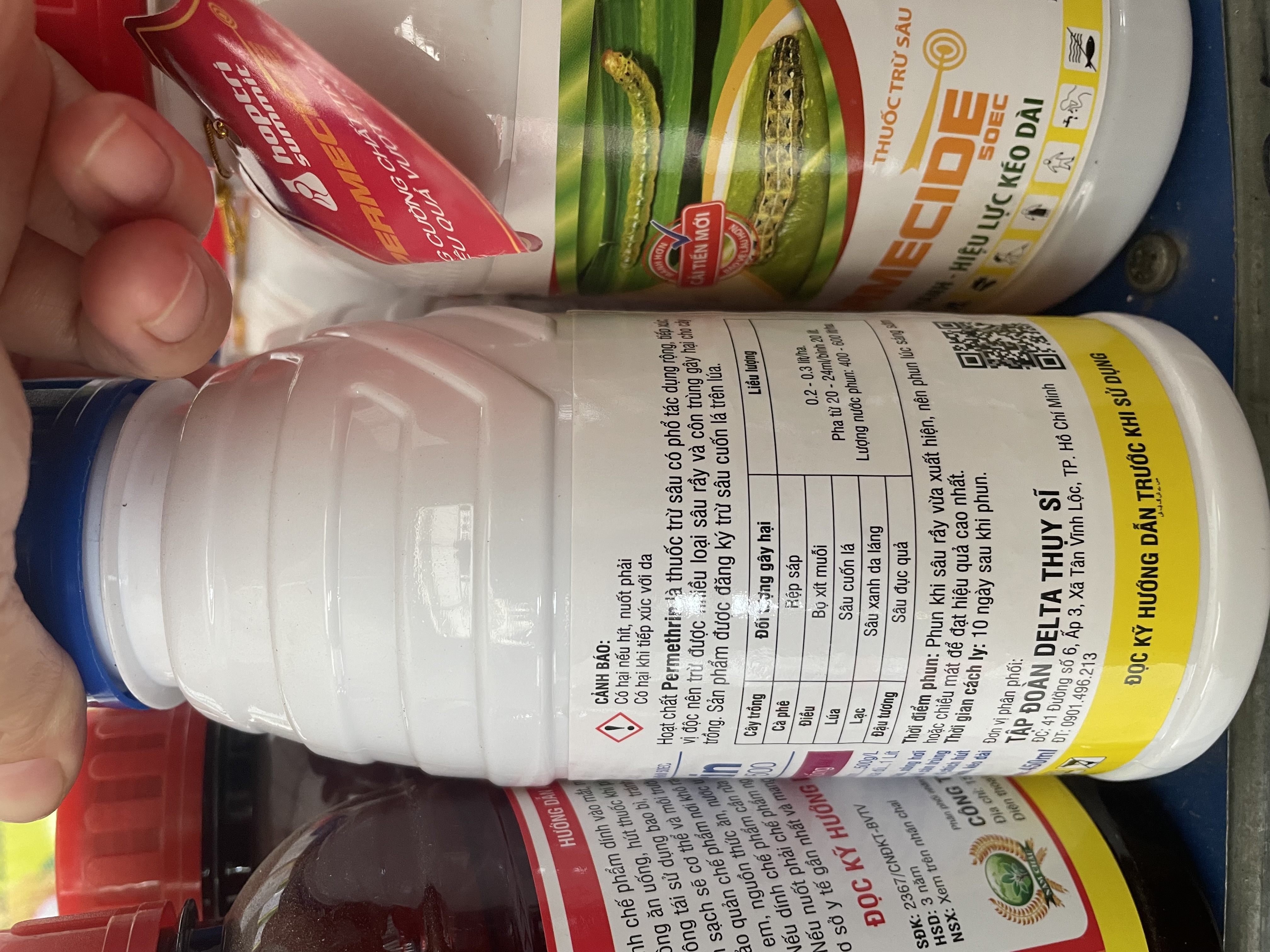 Thuốc trừ sâu Permethrin 500 đặc trị rệp sáp, bọ xít, sâu cuốn lá, sâu xanh da láng, sâu đục quả