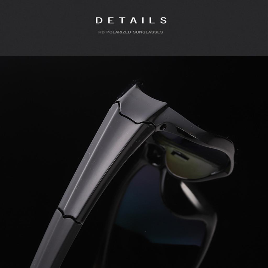 5xCycling Polarized Goggles Bike Outdoor Sports Anti-UV Sunglasses Black