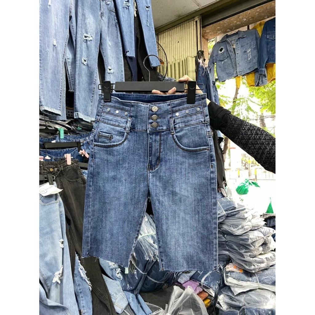 QUẦN JEAN NGỐ CO GIÃN BA NÚT KIỂU LƯNG CAO SHOP PHƯƠNG CHÂU
