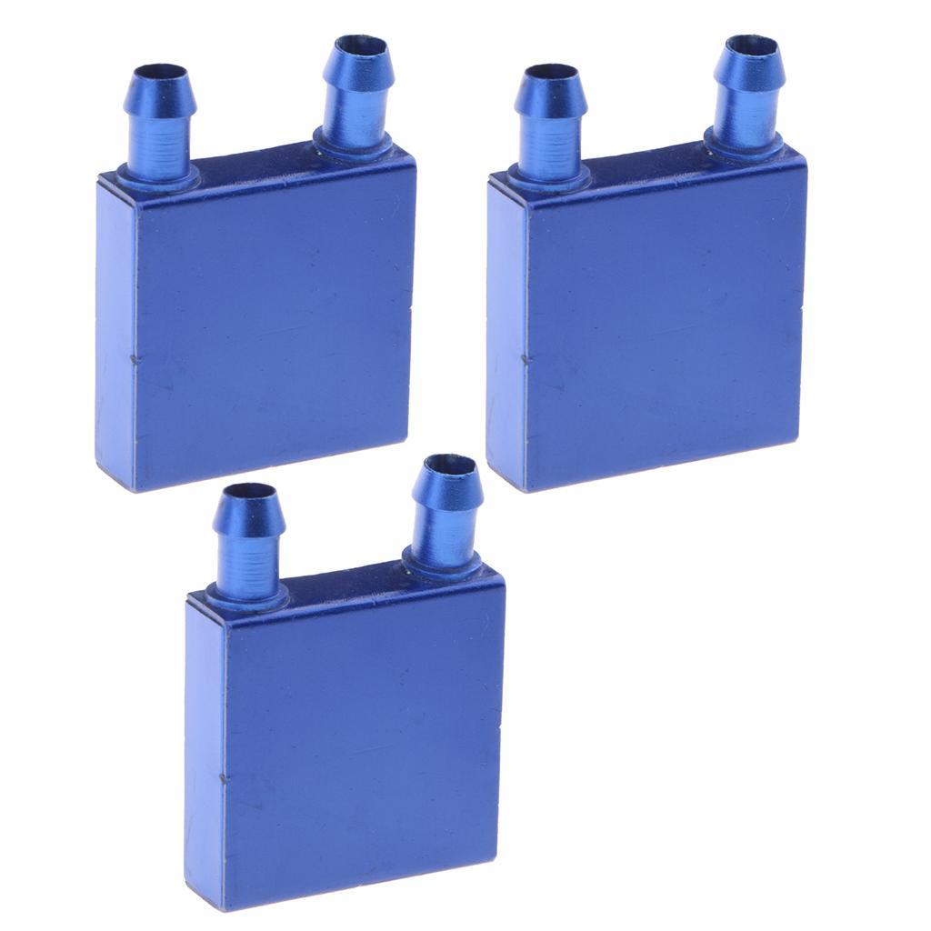 3x Aluminum Water Cooling Block for CPU Graphics Radiator Heatsink 40x40mm