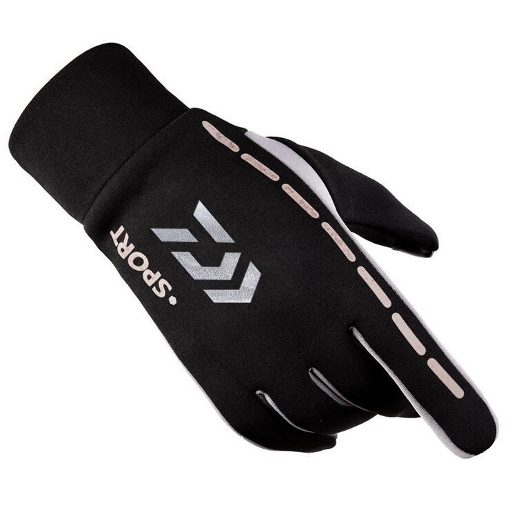 Daiwa Mùa Đông Ấm Áp Câu Cá Găng Tay Bông Đầy Đủ Ngón Tay Mùa Đông Giữ Ấm Chống trượt Găng Tay Đánh Cá Ngoài Trời Cưỡi Đi Bộ Đường Dài Thể Thao