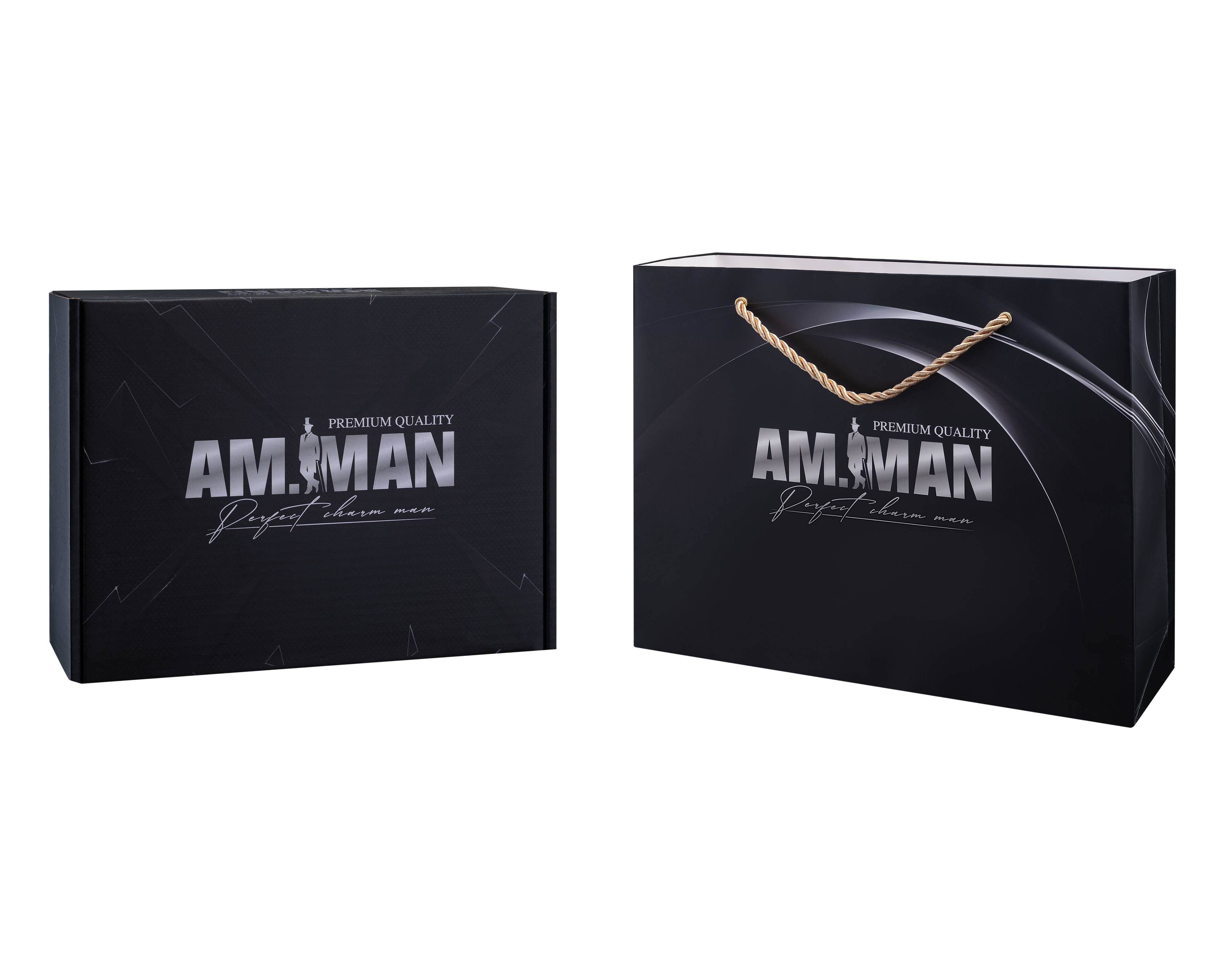 Combo Sữa tắm gội nam AM FANTASTIC 5in1 365ml &amp; Gel rửa mặt AM AGERASIA 100ml &amp; Bọt vệ sinh nam AM CHERISH 120ml AM-MAN kèm hộp túi làm quà tặng, Combo tinh hoa nam giới AM MAN