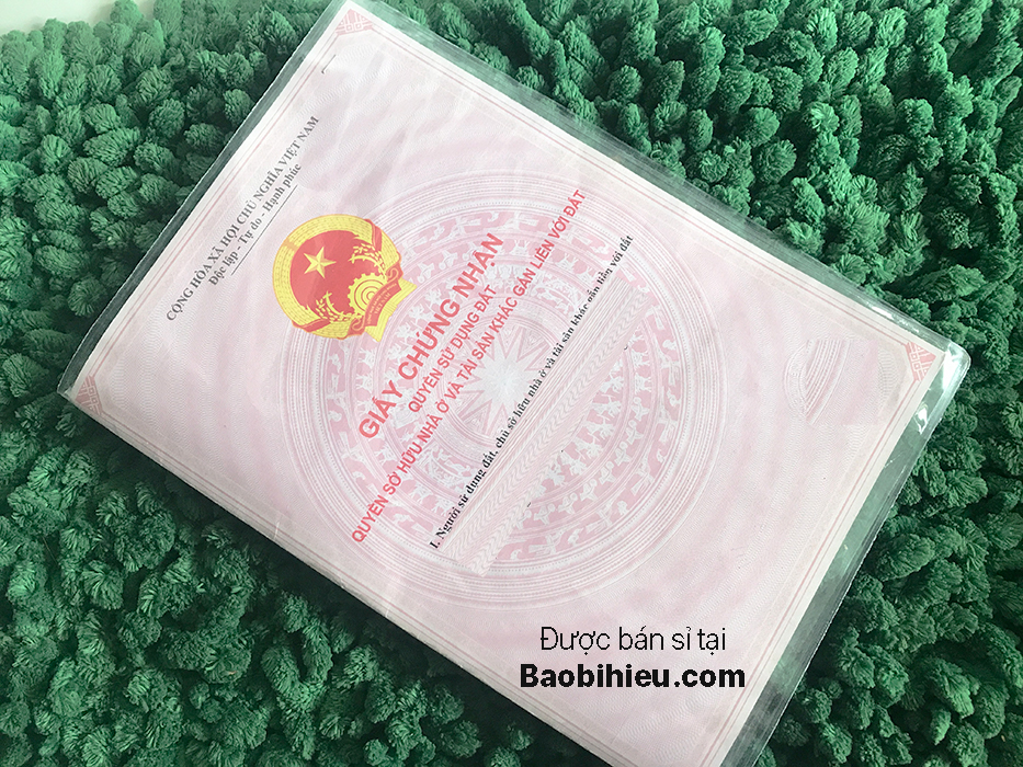 Túi nhựa dẻo bao sổ hồng, sổ đỏ, bằng khoán bảo vệ chống ướt, chống rách... bamarau B7227