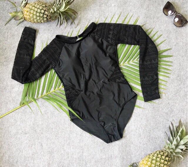 Monokini đồ bơi đôi tay dài mẹ và bé