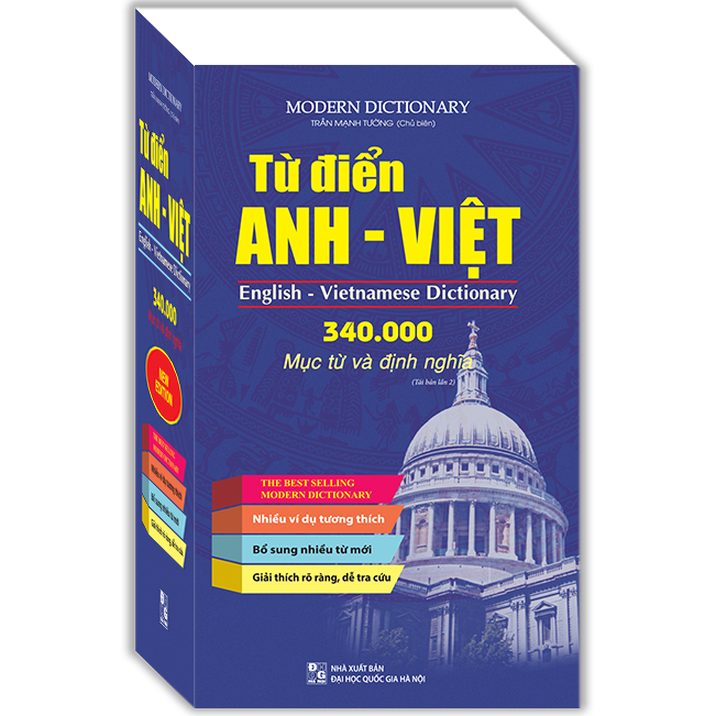 Từ Điển Anh - Việt 340.000 Mục Từ Và Định Nghĩa (Bìa Mềm) - Tái Bản 2