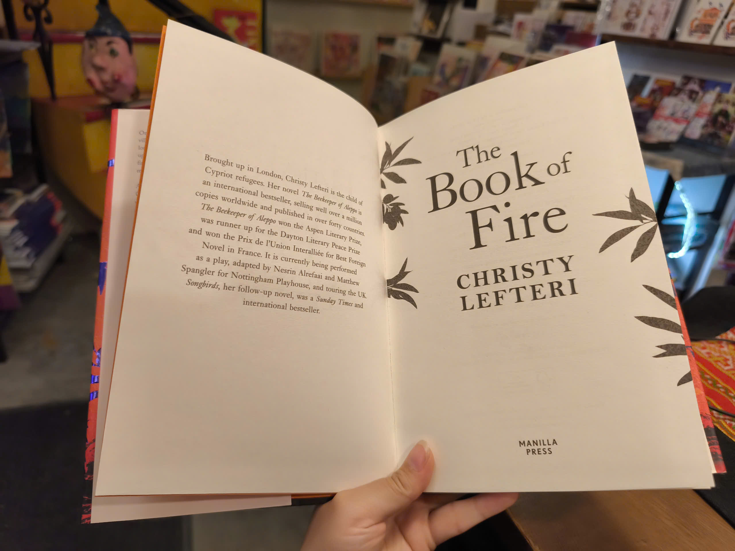 Sách - The Book of Fire by Christy Lefteri - Fiction Historical /Fiction in English