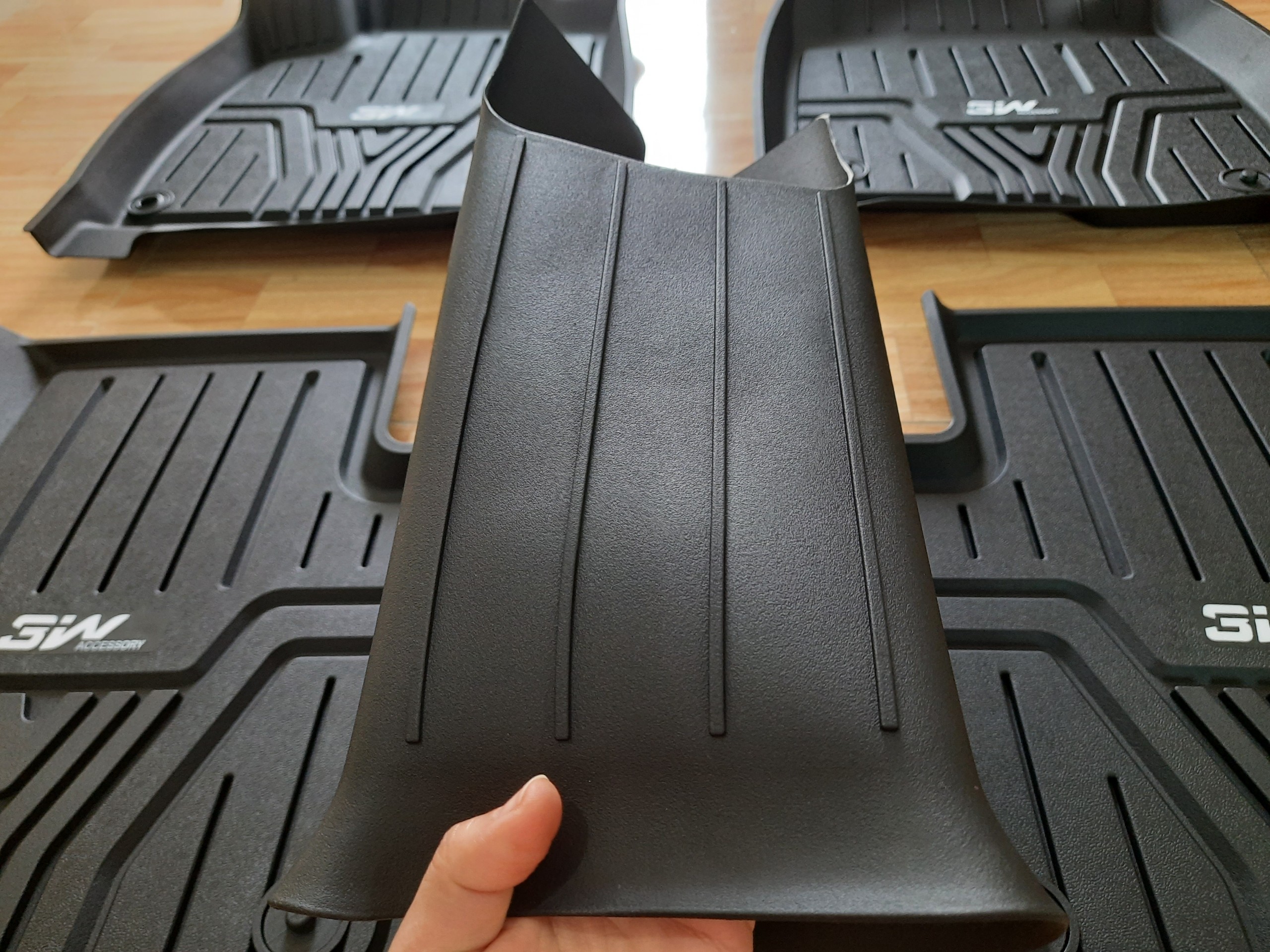 Thảm lót sàn xe ô tô HONDA ACCORD 2017-đến nay Nhãn hiệu Macsim 3W chất liệu nhựa TPE đúc khuôn cao cấp - màu đen