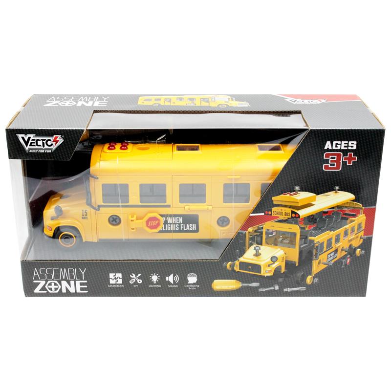 Đồ Chơi Lắp Ráp VECTO DIY - Xe Buýt Đi Học - Vecto VT9099C