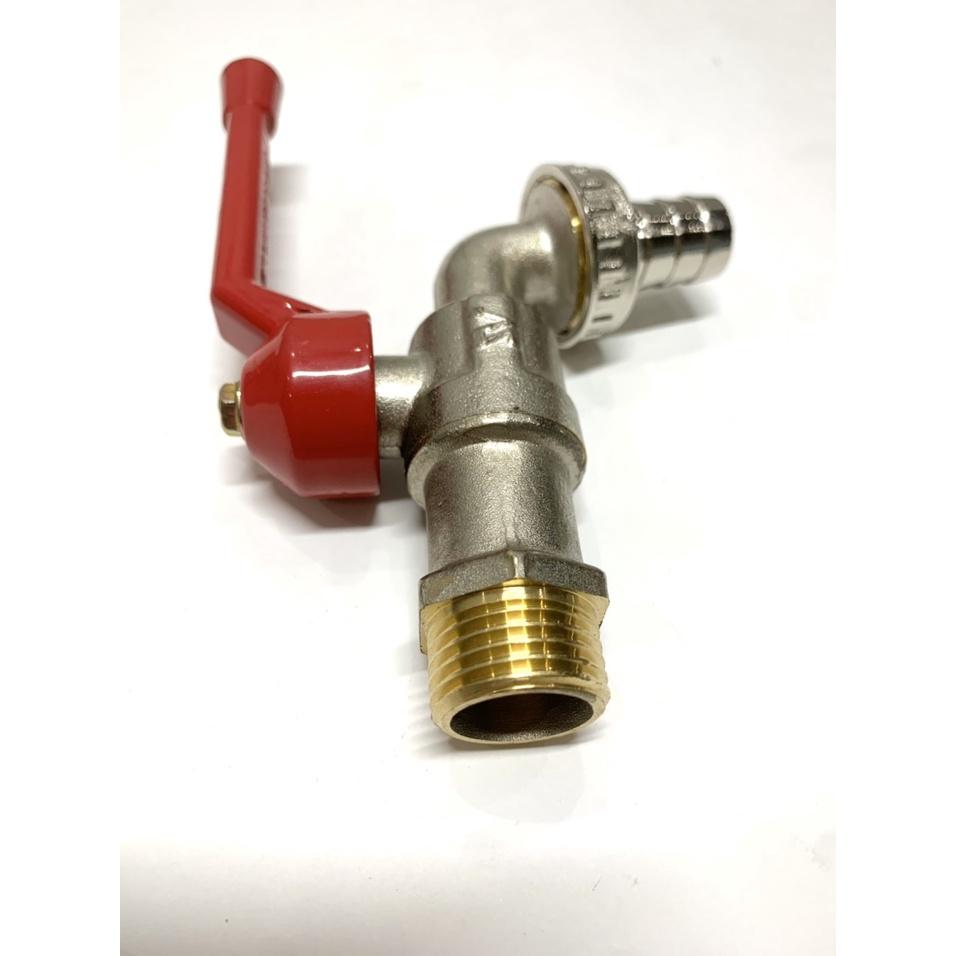 Vòi Hồ , Vòi Rửa Tay, Vòi Máy Giặt SanWa Thân Đồng Đít Đồng 21mm và 27mm