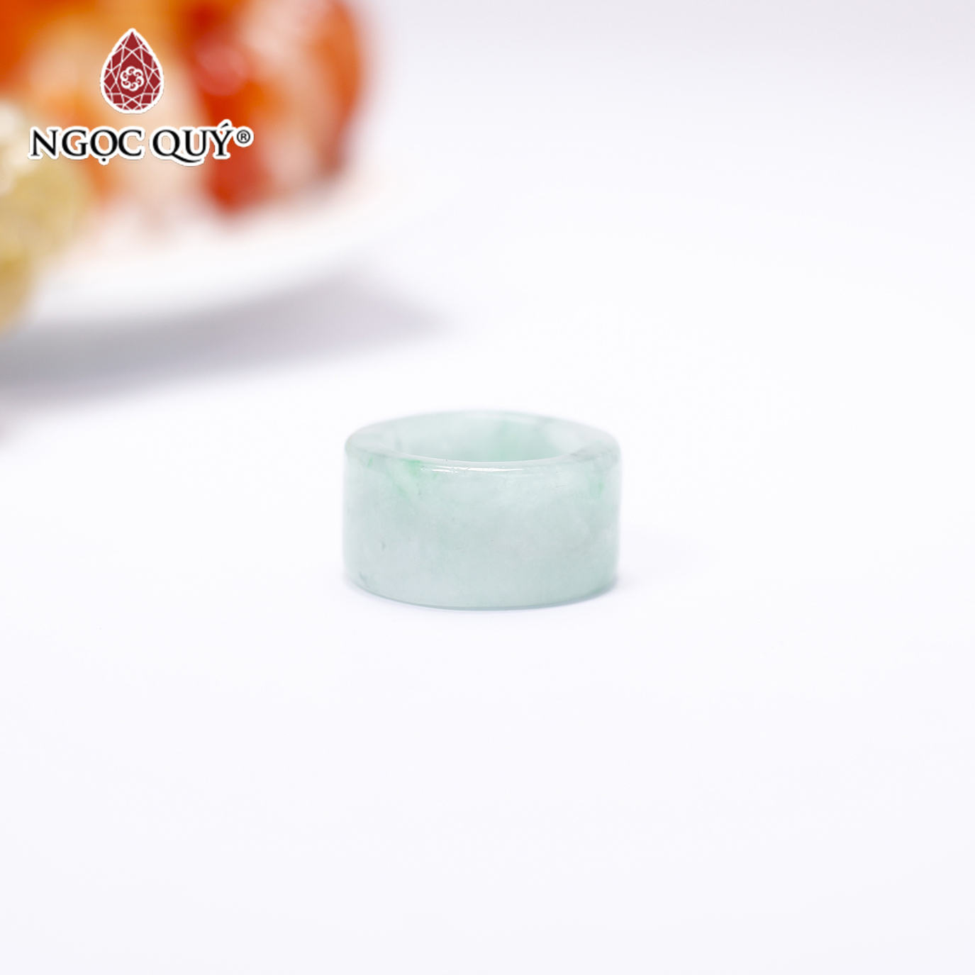 Nhẫn càng long cẩm thạch phỉ thúy mệnh hỏa, mộc - Ngọc Quý Gemstones