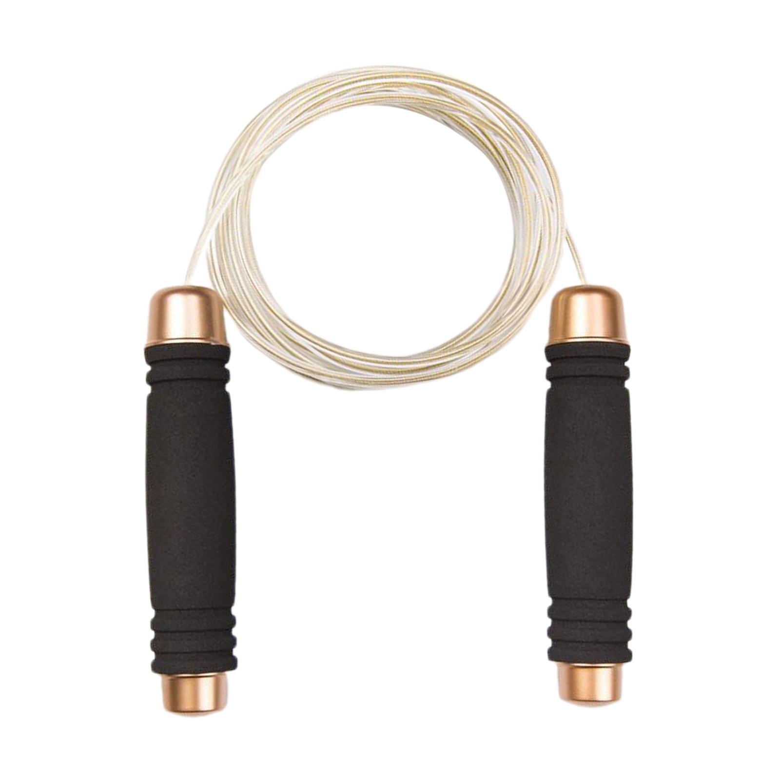 Jump Ropes, Smooth Ball Bearing Skipping Ropes with Foam Hand Grip, Length Adjustable Jump Ropes with Carrying Bag