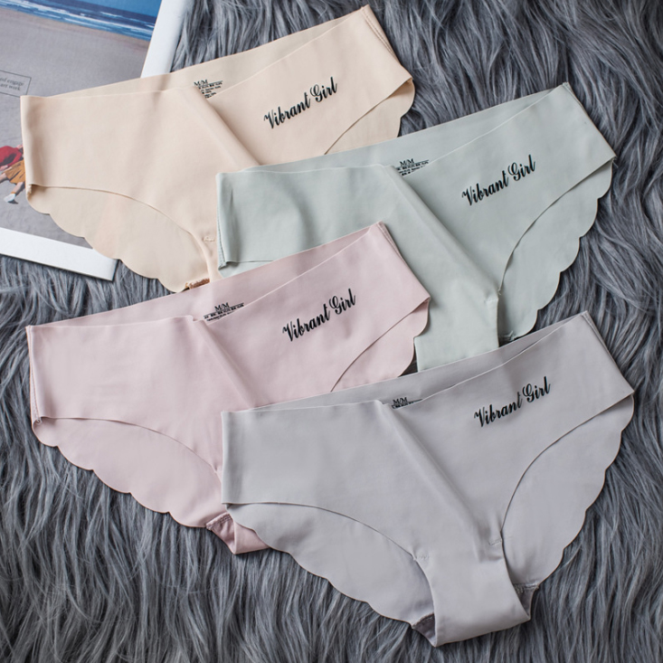 Combo 4 quần lót cotton thun lạnh không đường may