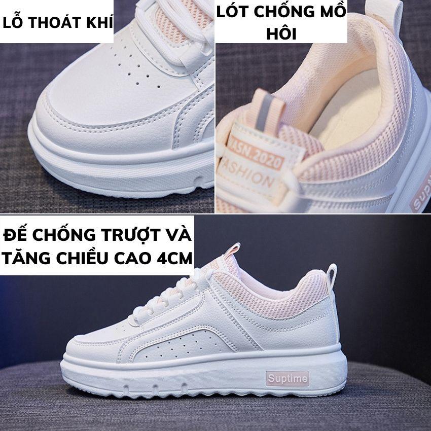 Giày Thể Thao Nữ Trắng,Giày Sneaker Nữ Phiên Bản 2022 Cao Cấp Êm Chân Thoáng Khí GTTN22