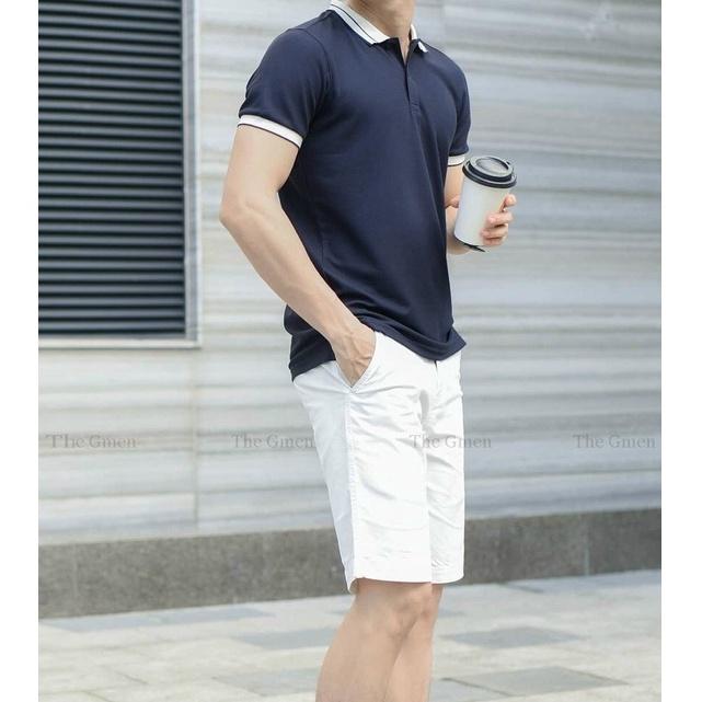 Áo polo nam ngắn tay, polo nam Aru shop vải cotton cá sấu cao cấp