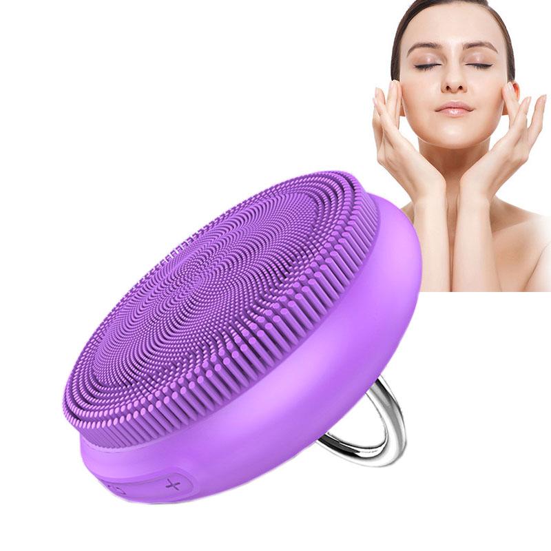 Điện MỚI Rửa Mặt Máy Rung Lỗ Chân Lông Làm Sạch Rửa Mặt Silicone Bàn Chải Máy Mát Xa Da Mặt Spa Massage Chăm Sóc Da