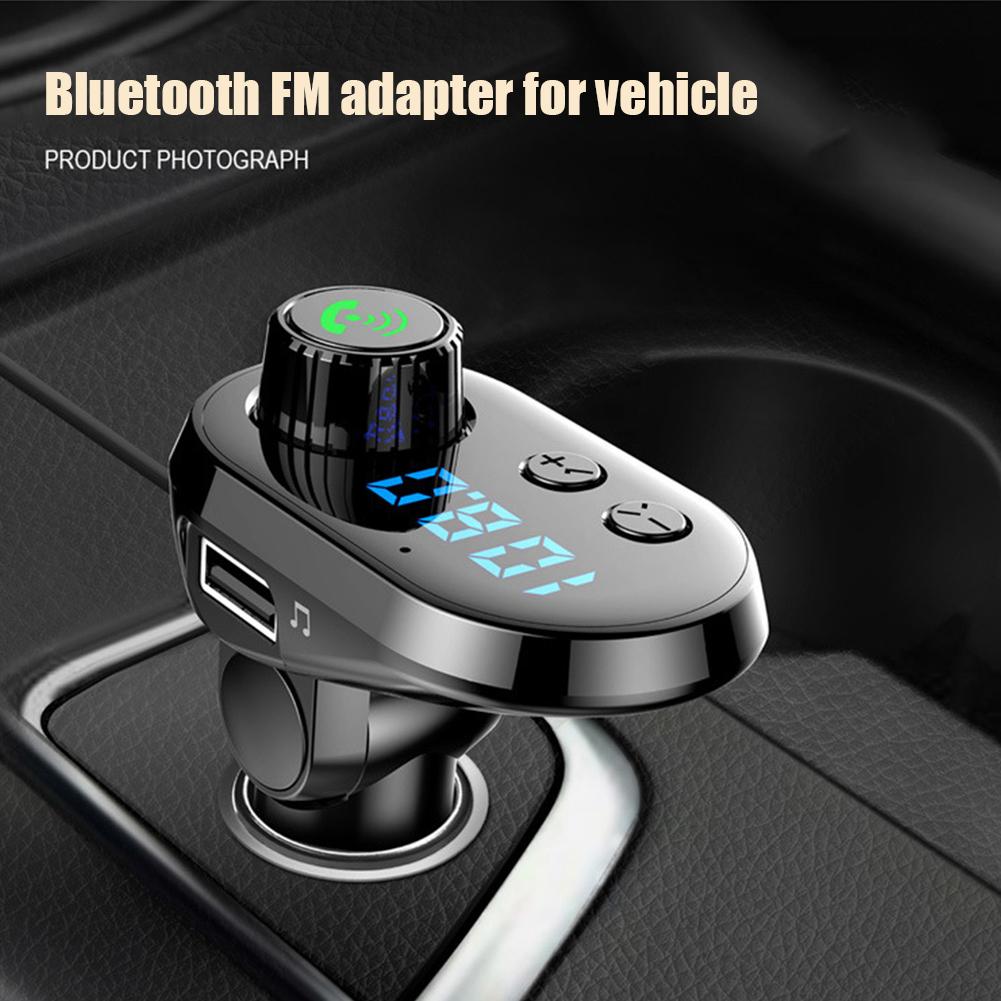 Q15 xe tay không dây bluetooth không dây auto fm máy phát xe LCD HIỂN THỊ MP3 Máy nghe bộ sạc USB FM