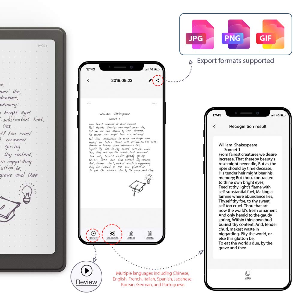 Sổ Tay Điện Tử Thông Minh XP-Pen Note Plus Smart Notepad Digital Notebook - Hàng Chính Hãng
