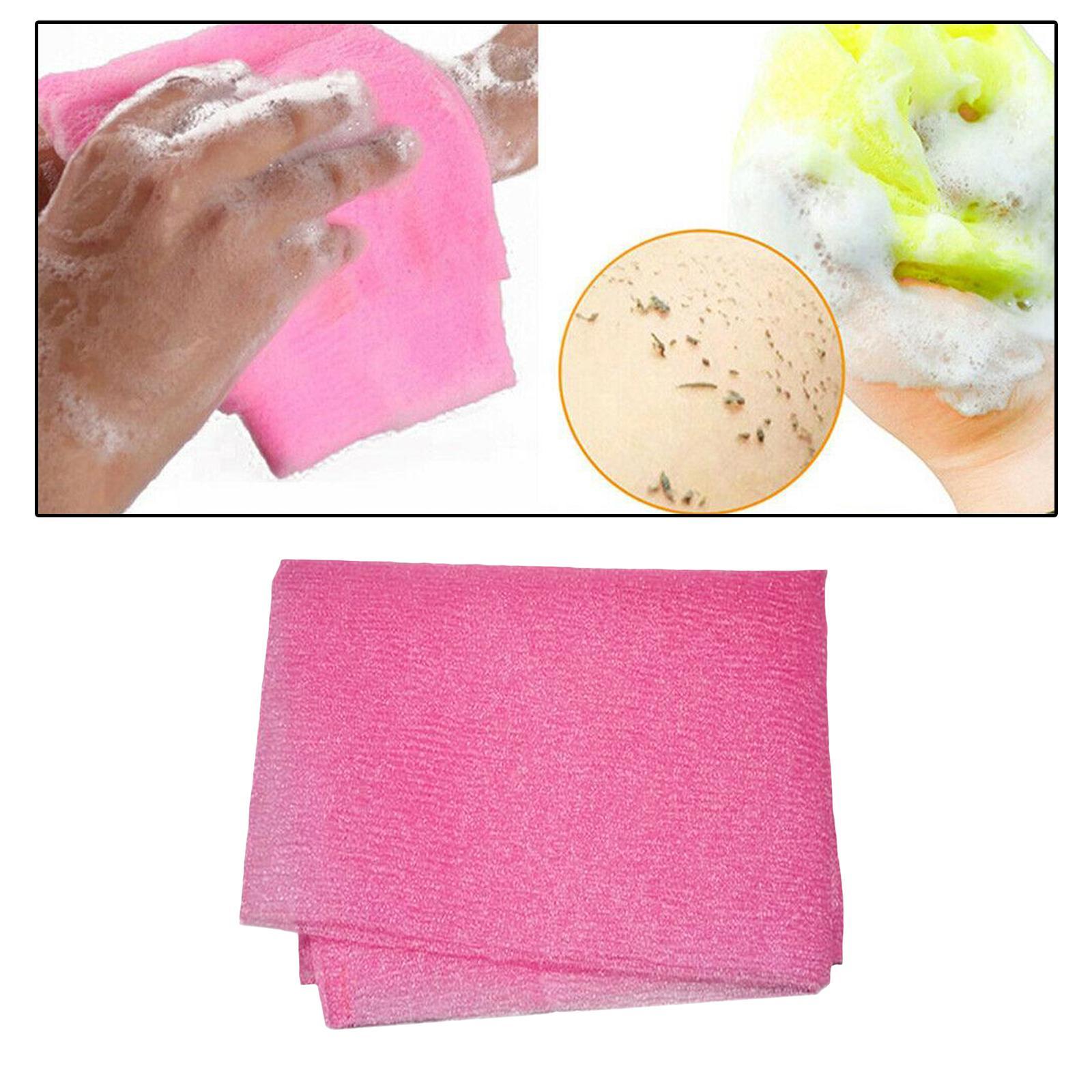 2x Washcloth Bath Towel Household Washing Cleaning Towel Massage Bath Cloth