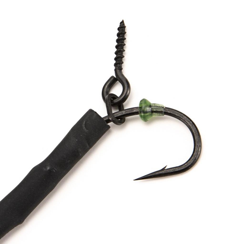 4pcs Fishing Ronnie Rigs Carp Fishing Rigs Assist Hooks 04 barbed 04