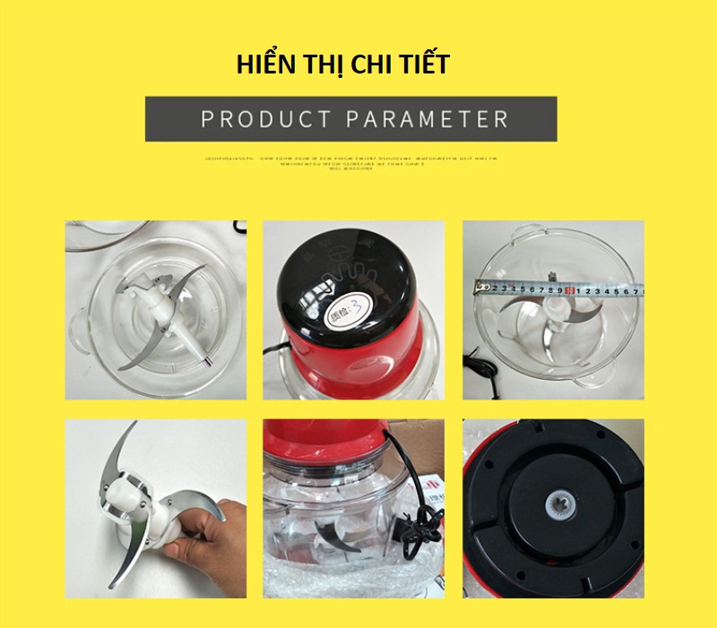 Máy xay thịt, thực phẩm đa năng - Cối 2 lít