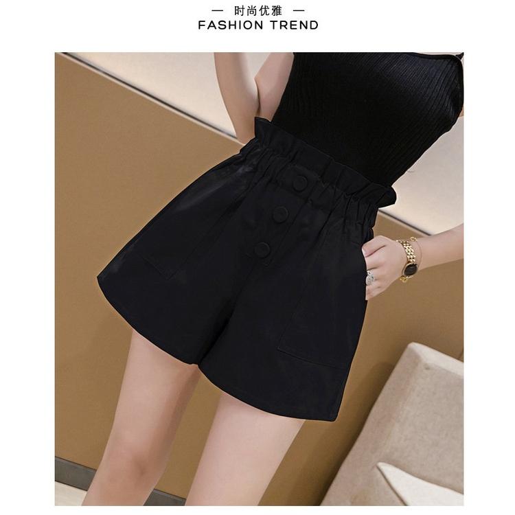 Quần Short Nữ Cạp Nhúm Chất Kaki