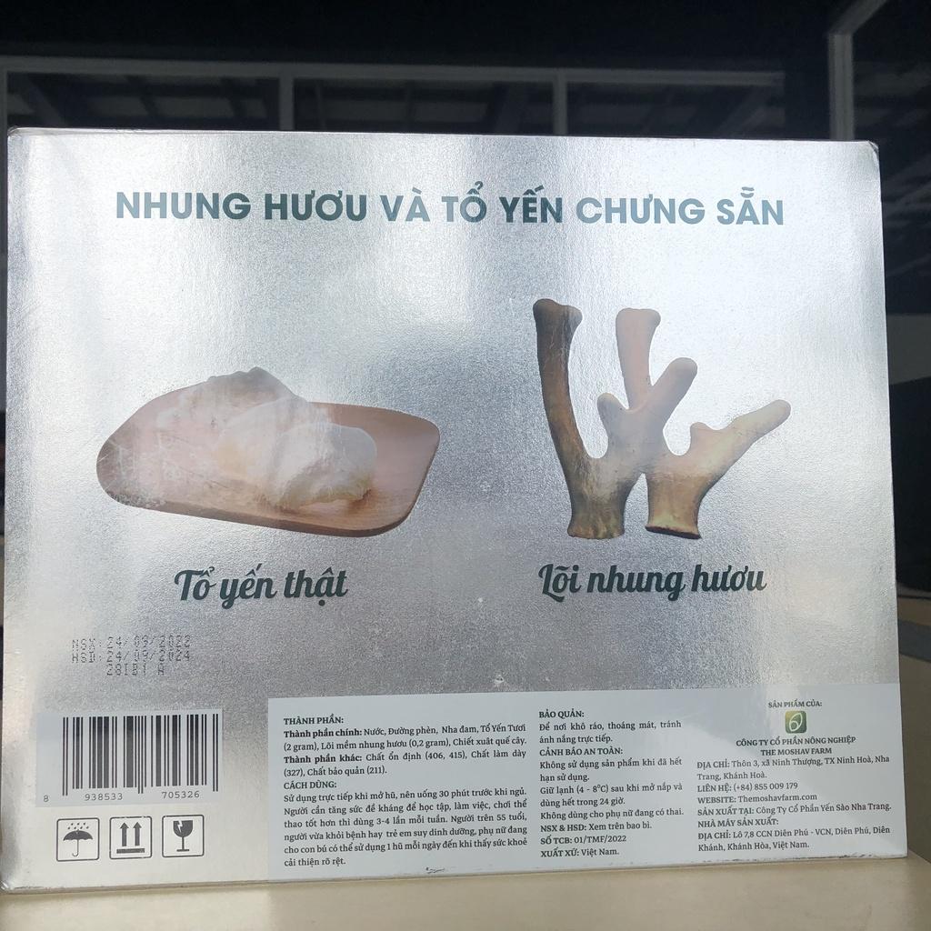 Tổ Yến Nhung Hươu Chưng Sẵn Anbinest Dành Cho Người Già, Người Ốm, Người Dùng Máy Tính Điện Thoại 1 Khay Quà 6 Hũ