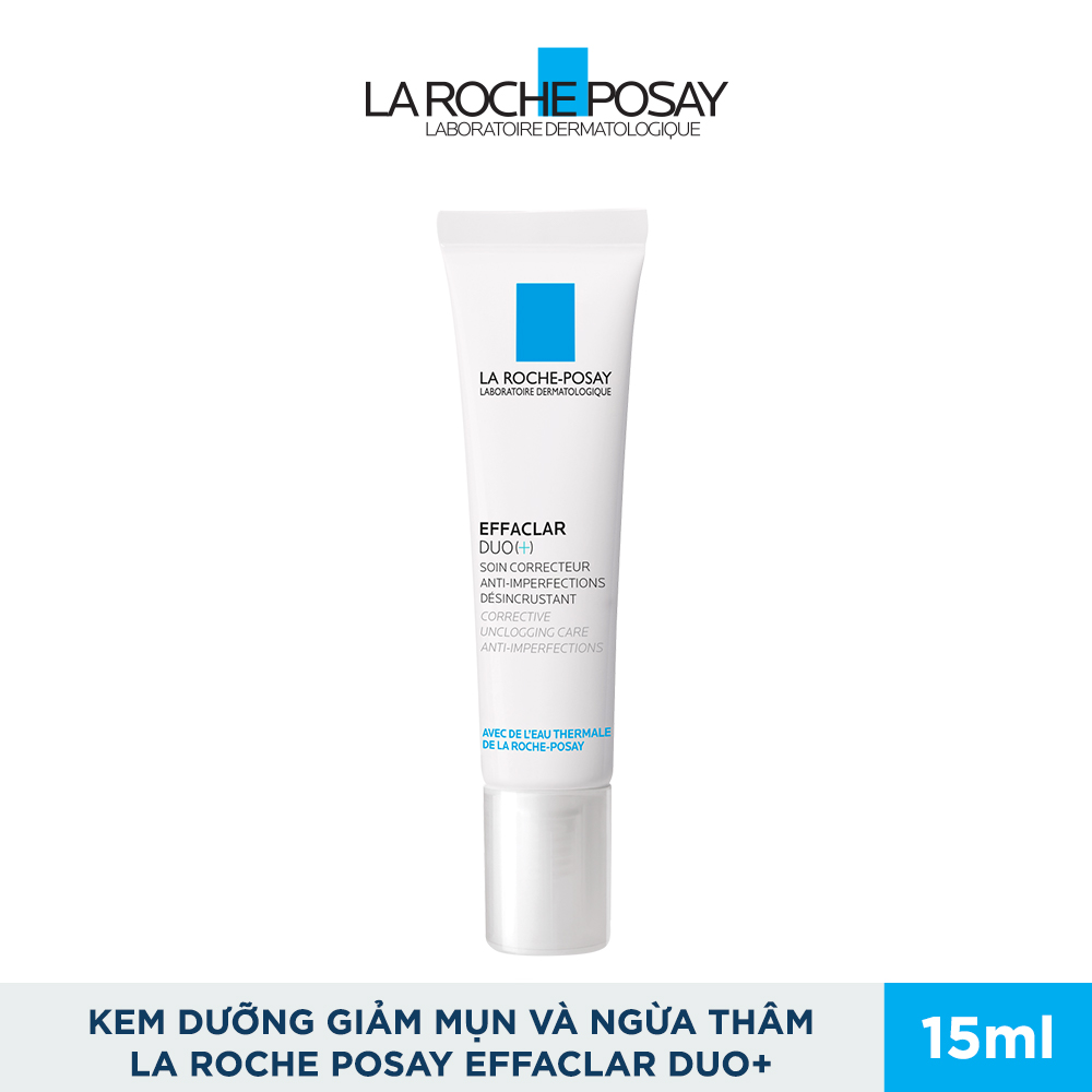 Kem dưỡng giảm mụn thông thoáng lỗ chân lông và ngừa thâm La Roche Posay Effaclar Duo+ 15ml