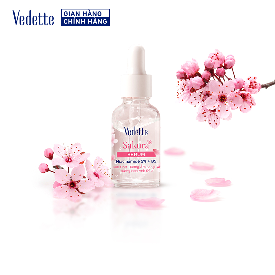 Hàng mới - Tinh chất Dưỡng ẩm Sáng Da Vedette Hương Hoa anh đào 50ml