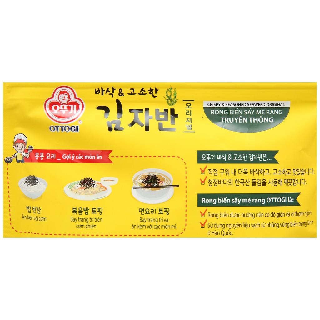 Rong biển sấy mè rang vị truyền thống Ottogi 30g