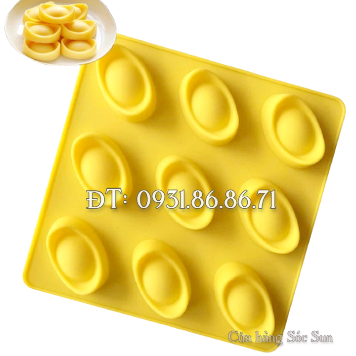 Khuôn silicon 9 thỏi vàng – Mã số 1003