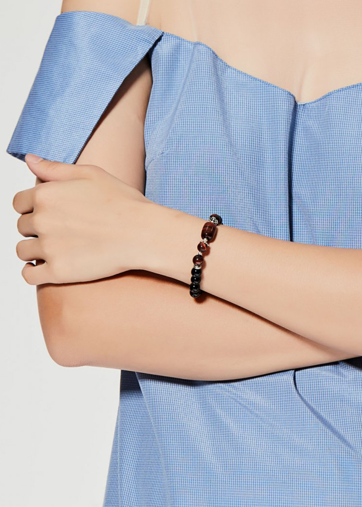 Vòng tay đá thiên nhiên phối lu thống size hạt 8mm - Ngọc Quý Gemstones