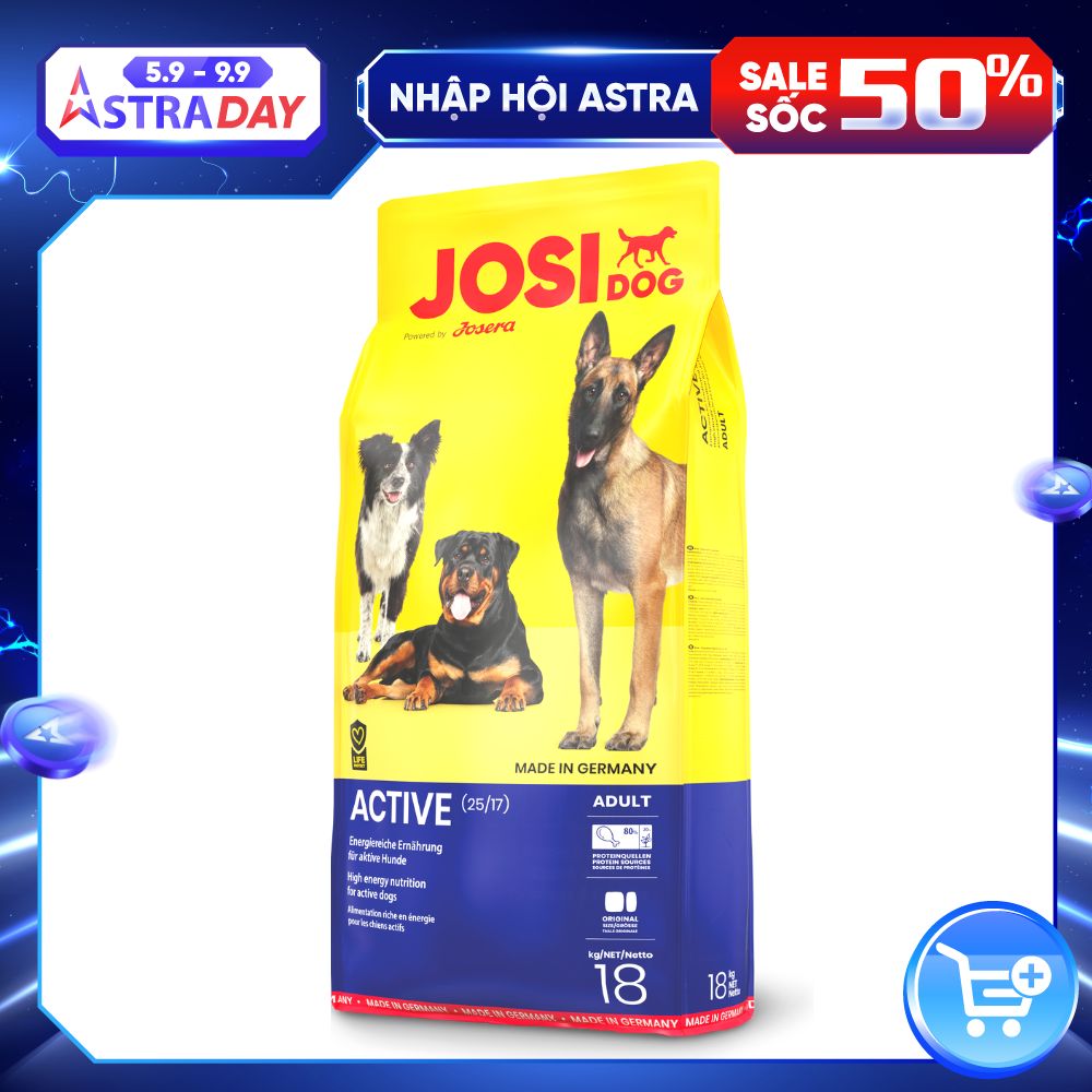 Thức Ăn Chó Trưởng Thành Các Giống Chó Size Lớn - Josera JosiDog Active 15KG