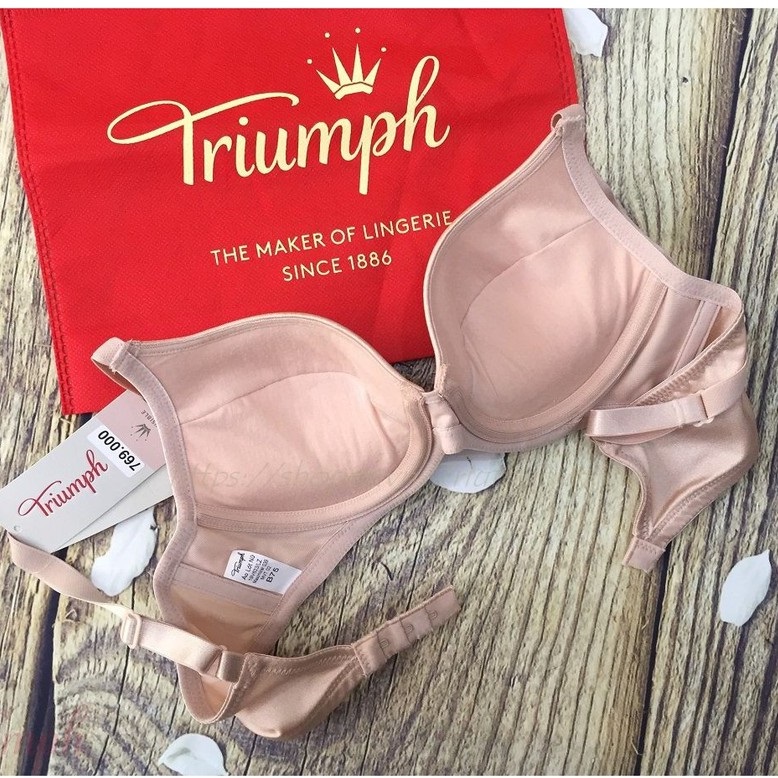 Áo lót nữ nâng ngực tạo khe Triumph 623-039 cúp xéo có gọng, đệm mút dày giúp nâng và định hình ngực tối đa (Da - Be)