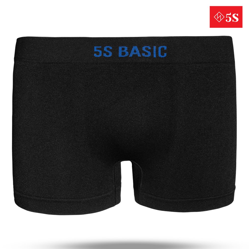 Quần Lót Nam Boxer 5S (4 màu) Cạp Dệt Không Đường May, Vải Mềm Mát, Co Giãn, Kháng Khuẩn Tốt (SIP21011BOX)