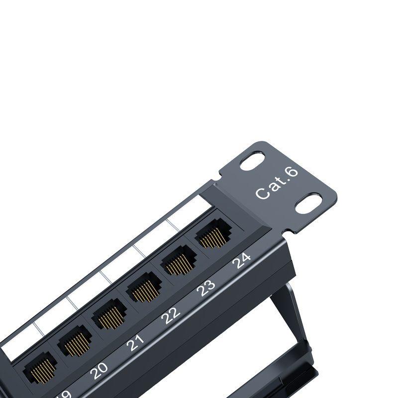 Ugreen UG70422NW126TK 24 cổng cat5e Patch panel RJ45 LAN Ethernet màu đen - HÀNG CHÍNH HÃNG