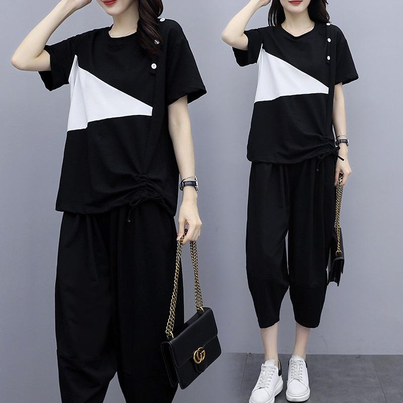 Đồ bộ nữ mặc nhà tay ngắn, chất liệu Cotton co giãn, Set bộ đi chơi nữ, trẻ trung, phá cách, NeSa Shop