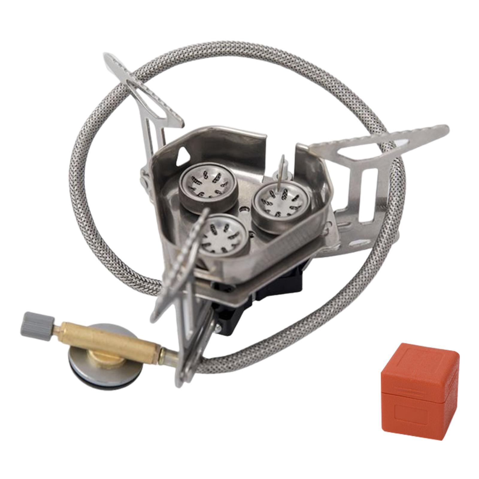Outdoor Camping Gas Stove Burner Kitchen Equipment Gadgets Lightweight Durable Outdoor Gas Burner for BBQ Fishing Tourist Camping Hunting