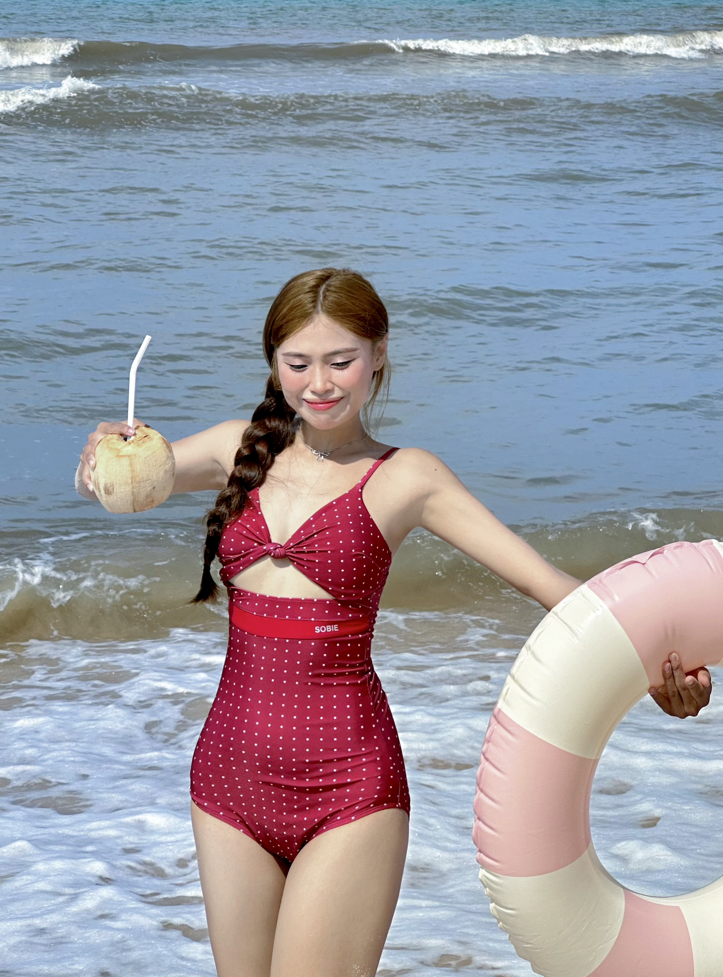 Circle Sassy đồ bơi liền thân monokini SOBIE