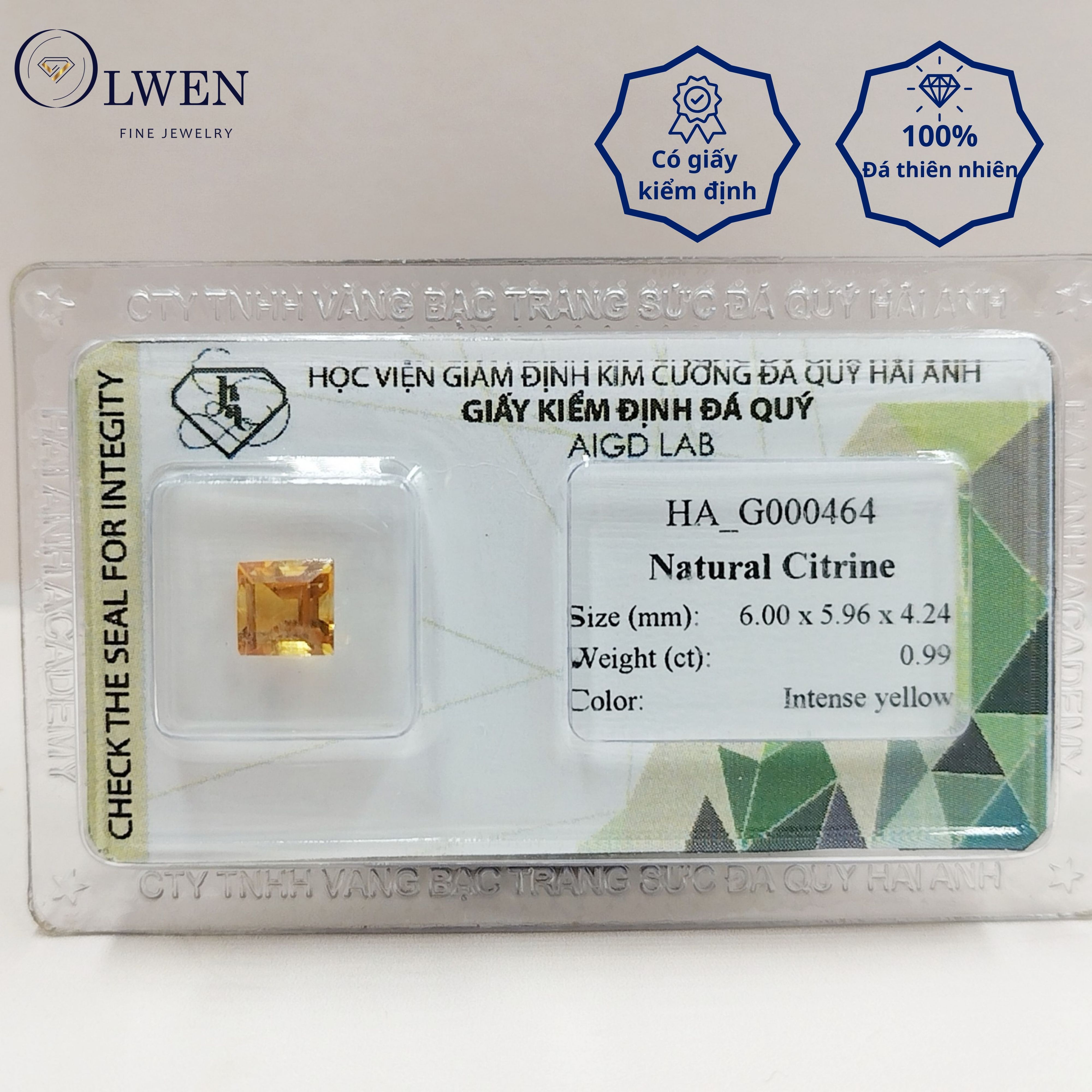 Viên đá thạch anh vàng (Citrine) thiên nhiên_HA-G000464