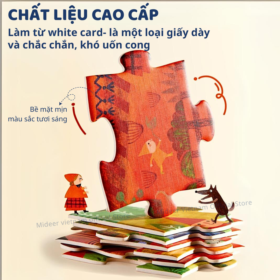 Xếp hình truyện cổ tích mideer Artist Fairytale Puzzle, Đồ chơi giáo dục trẻ em